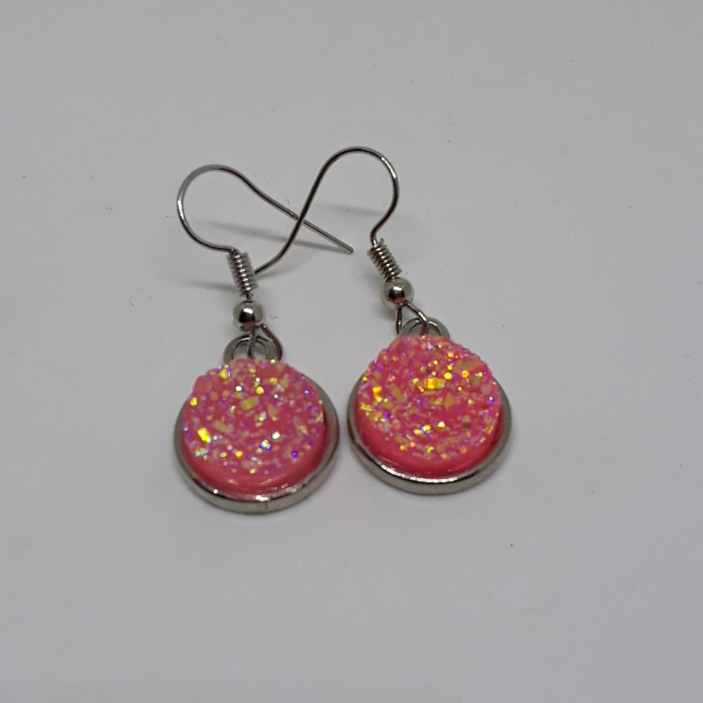 faux Druzy earrings